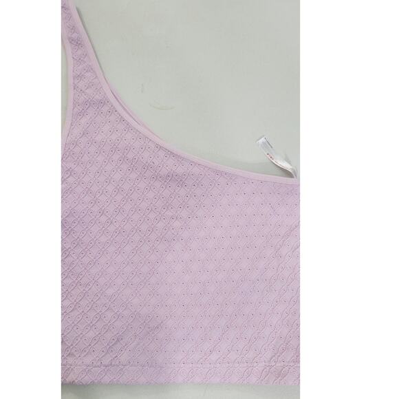 One Shoulder Top Womens X-Large Textured Boho Hip Hop Hipster Cottagecore NWOT - Picture 4 of 6